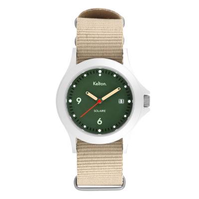 Solar Green Sun Nato Sand Watch 9125542 - Kelton