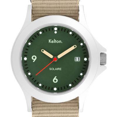 Montre Solaire Soleil Vert Nato Sand 9125542 - Kelton