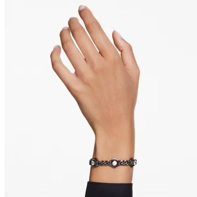 Bracelet Numina Métal Ruthénié & Cristaux Blancs - 5692605 - Swarovski