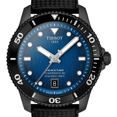 Seastar 1000 Powermatic 80 40mm T1208073704100 wall clock - Tissot