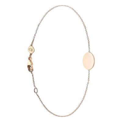 Bracelet Rond en Or Rose 375, Longueur 18 à 19 cm, Largeur 0,90 mm - Emanessence