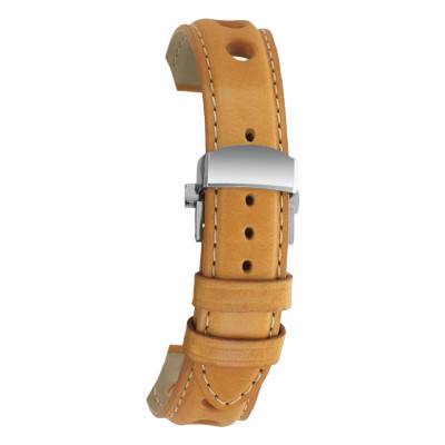 Bracelet de Montre Le Mans Cuir Miel en 20mm ou 22mm - Bracelet Rochet