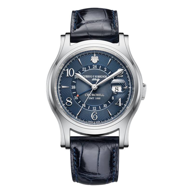 Churchill 1895 GMT Watch 2811.1GMTB - Cuervo y Sobrinos