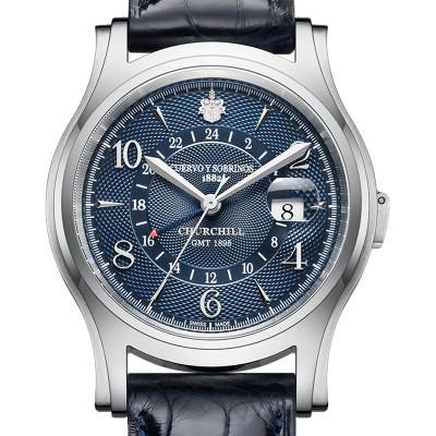 Churchill 1895 GMT Watch 2811.1GMTB - Cuervo y Sobrinos