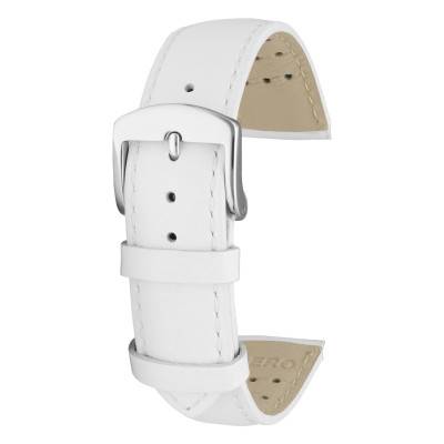 Bracelet de montre Baltimore cuir blanc en 12mm, 14mm, 16mm, 18mm et 20mm - Bracelet Rochet