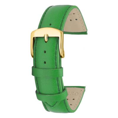 Bracelet de montre Baltimore cuir vert lotus en 12mm, 14mm, 16mm et 18mm - Bracelet Rochet