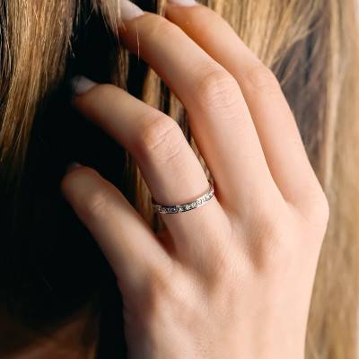 Alliance Fantaisie Standard en Or Blanc 750 - Gaïa