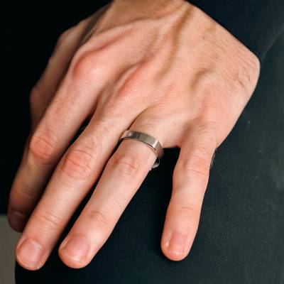 Alliance Confort en Or Blanc 750 & Diamants 0,07 ct, Largeur 5 mm - Gaïa