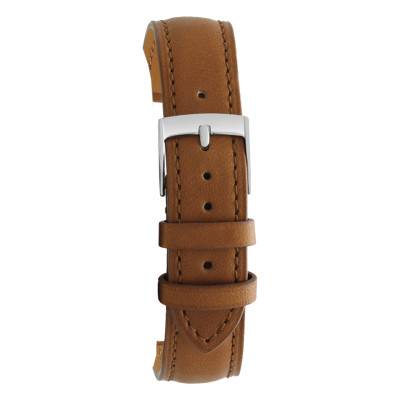 Bracelet de montre Côme cuir cognac en 14mm, 16mm, 18mm et 20mm - Bracelet Rochet