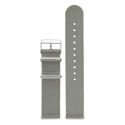 Field Medium Gray Nylon Watch Strap 20mm and 22mm - Bracelet Rochet