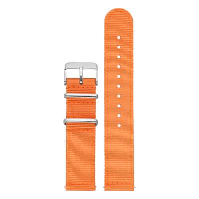 Field Orange Nylon Watch Strap 20mm and 22mm - Bracelet Rochet