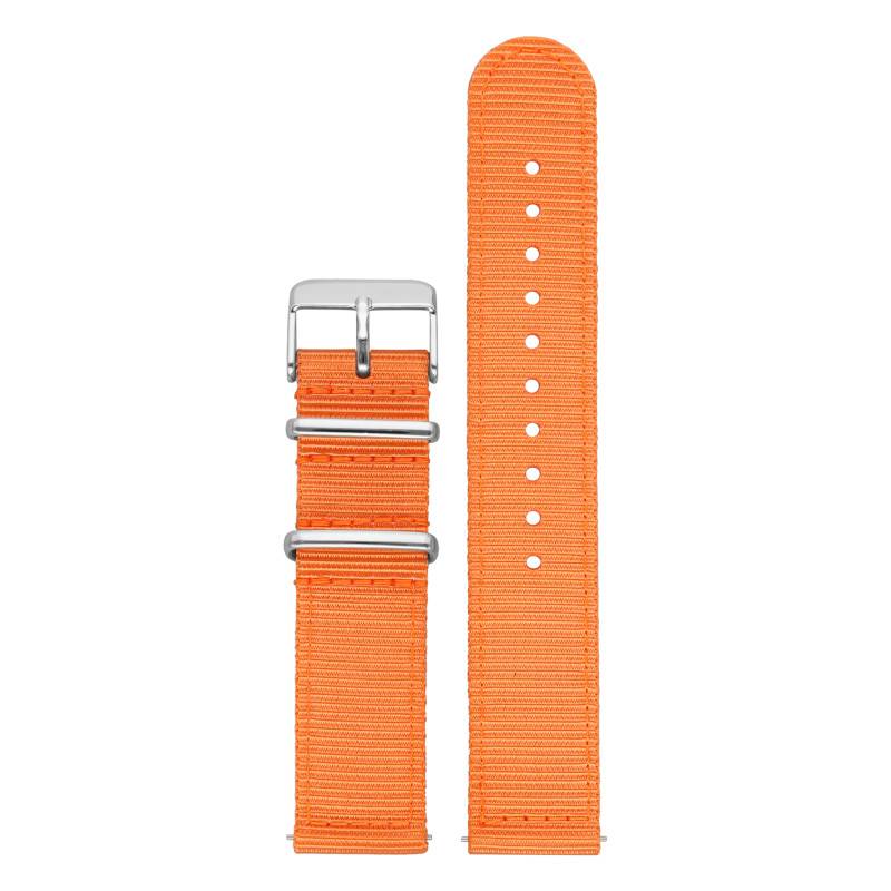 Field Orange Nylon Watch Strap 20mm and 22mm - Bracelet Rochet
