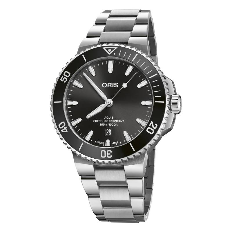 Aquis Date 01 733 7789 4154-07 8 23 04PEB Watch - Oris