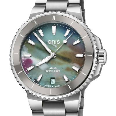 Montre Aquis Date Upcycle 01 733 7792 4150-07 8 19 05P - Oris