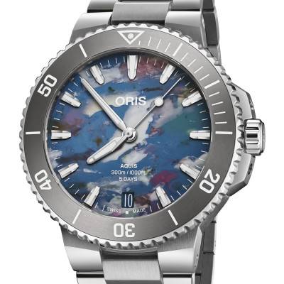 Montre Aquis Date Upcycle 01 400 7790 4150-07 8 23 02PEB - Oris