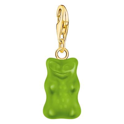 750/1000 Yellow Gold Plated & Green Crystal Haribo Charm Pendant - 2192-413-6 - Thomas Sabo