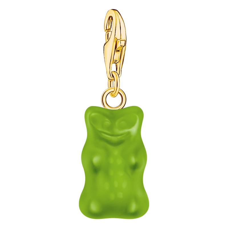 750/1000 Yellow Gold Plated & Green Crystal Haribo Charm Pendant - 2192-413-6 - Thomas Sabo