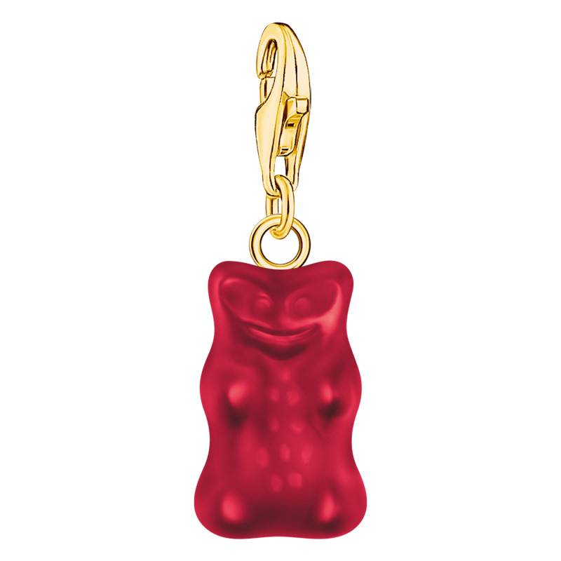 Yellow Gold-Plated & Red Crystal Haribo Charm Pendant - 2190-413-10 - Thomas Sabo