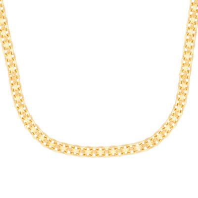 750/1000 Yellow Gold Spiga Chain, Length 45 cm, Width 3 mm - Manillon