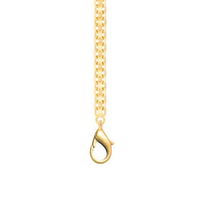 750/1000 Yellow Gold Spiga Chain, Length 45 cm, Width 3 mm - Manillon