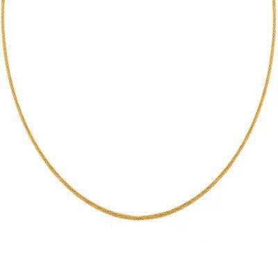 750/1000 Yellow Gold Varna Cable Necklace, Length 50 cm, Width 0.80 mm to 2 mm - Buelling