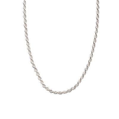 925 Sterling Silver Twisted Rope Chain, 80 cm Length, 1 mm Width - KE1348-001-12 - Thomas Sabo