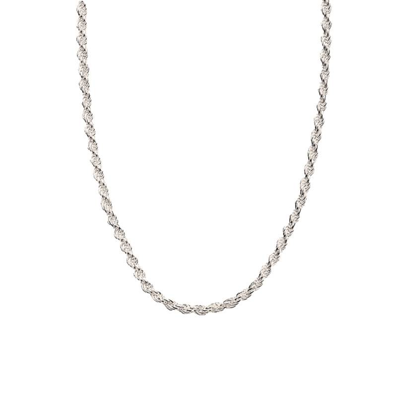 925 Sterling Silver Twisted Rope Chain, 80 cm Length, 1 mm Width - KE1348-001-12 - Thomas Sabo