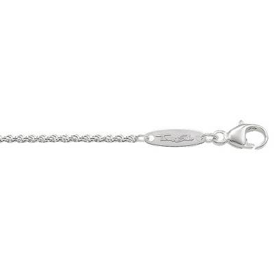 925 Sterling Silver Twisted Rope Chain, 80 cm Length, 1 mm Width - KE1348-001-12 - Thomas Sabo