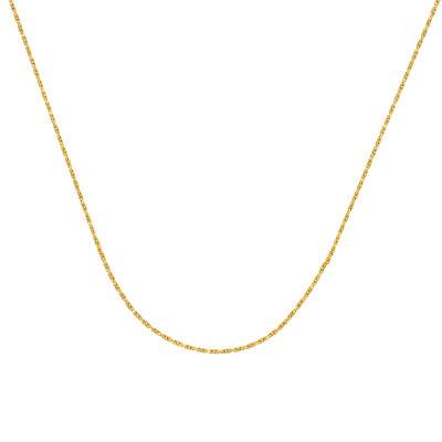 750 Yellow Gold Fine Chain, Length 42 cm, Width 0.40 mm - Buelling