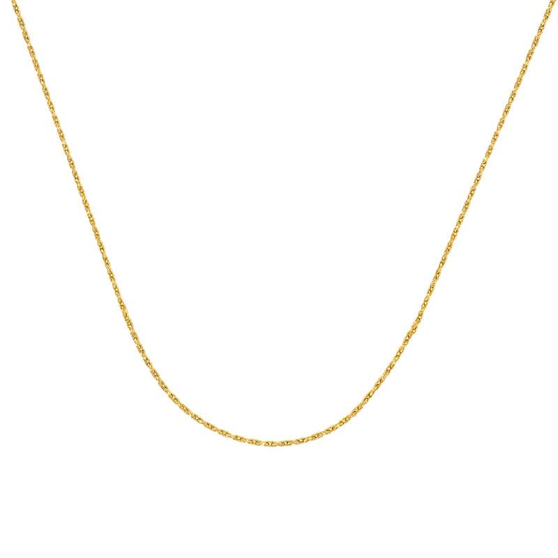 750 Yellow Gold Fine Chain, Length 42 cm, Width 0.40 mm - Buelling