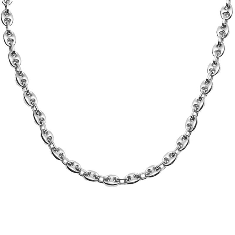 Steel Coffee Bean Chain Joshua, Length 50 cm, Width 8 mm - Phebus