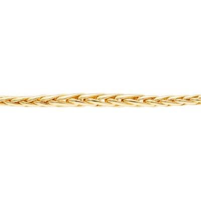 375 Yellow Gold Palm Link Chain, Length 45 cm - Manillon