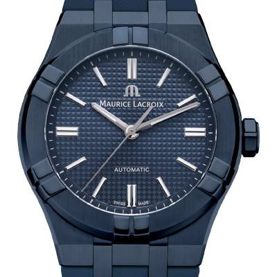 Montre Aikon Automatic 39mm Blue PVP AI6007-PVC00-430-4 - Maurice Lacroix