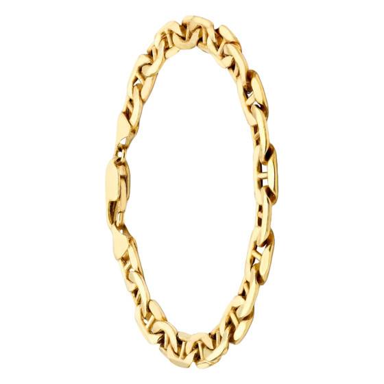 PLANETYS Chaîne De Cheville Maille Marine Argent 925 Plaqué Or 18 Carats - Élégance Intemporelle 2.4 Mm