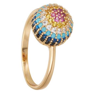 Bague Clarita Dorée & Zircons - Hipanema