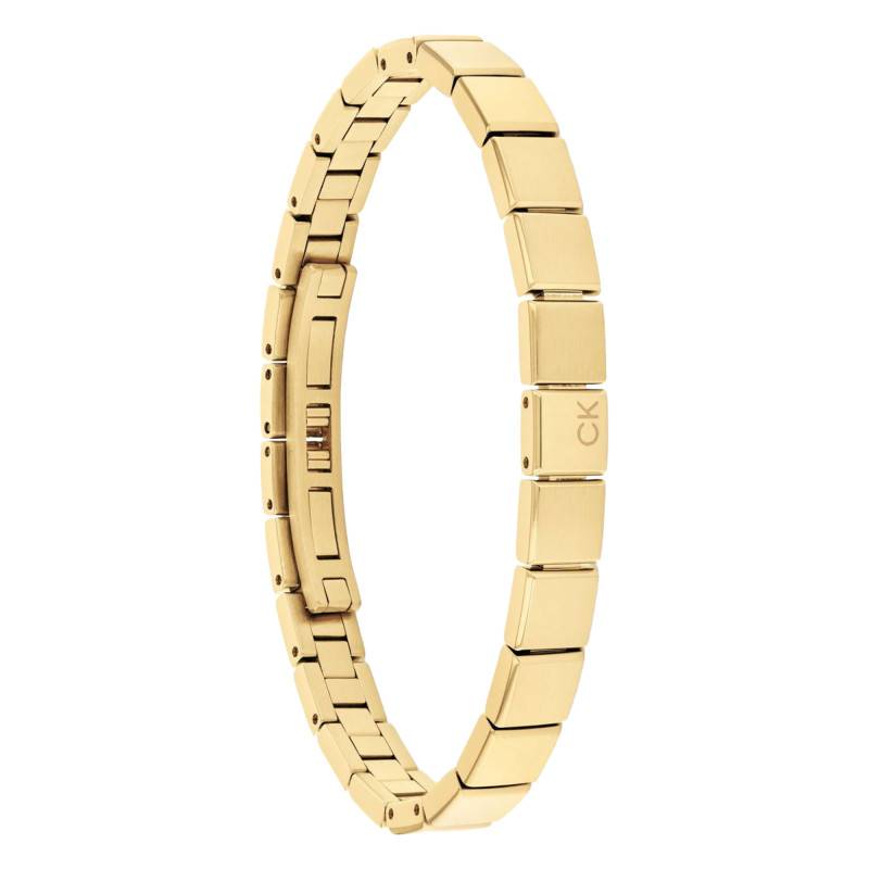 Gold-Tone Steel Minimalistic Squares CK Bracelet, Length 19.50 cm - 35000489 - Calvin Klein