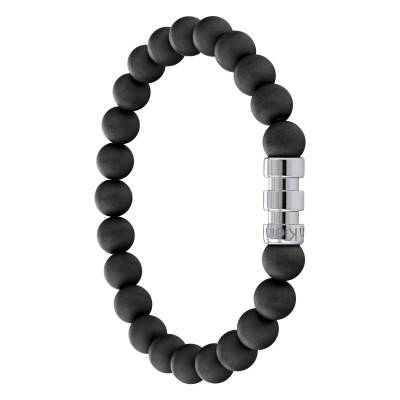 Bracelet Family en Acier & Onyx, Longueur 18 cm - 35000104 - Calvin Klein