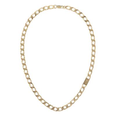 Outlook CK Gold Steel Curb Chain Necklace, Length 61 cm - 35000252 - Calvin Klein