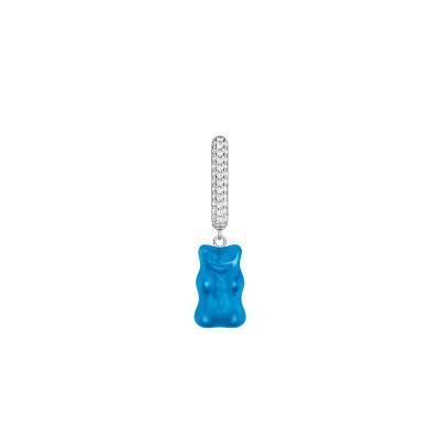 Créole Unique Haribo Bleu en Argent 925, Cristal & Zircones - CR727-052-1 - Thomas Sabo