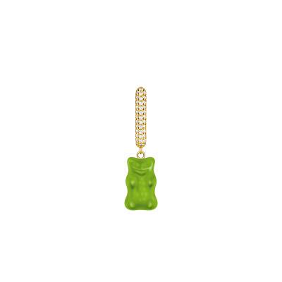 Créole Unique Haribo Vert en Plaqué Or Jaune, Cristal & Zircones - CR727-414-6 - Thomas Sabo