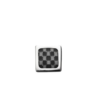 Boucles d'oreilles Mercury en Acier & Carbone Noir - HBO532 - Rochet