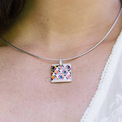 Collier Câble en Argent 925, Largeur 1,50 ou 2,10 mm, Longueur 42 cm - Una Storia