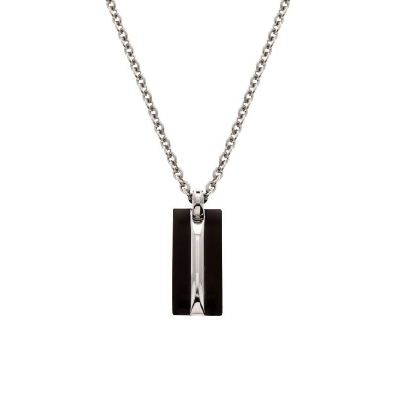 Trinidad Steel & Black PVD Necklace, Length 50 cm - P042261 - Rochet