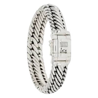 Bracelet Edwin Ben Small en Argent 925, Largeur 13,60 mm, Longueur 20 à 24 cm - Buddha to Buddha