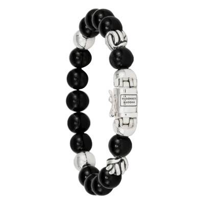 Bracelet Spirit en Argent 925 & Onyx Noir, Longueur 19 à 23 cm - Buddha to Buddha