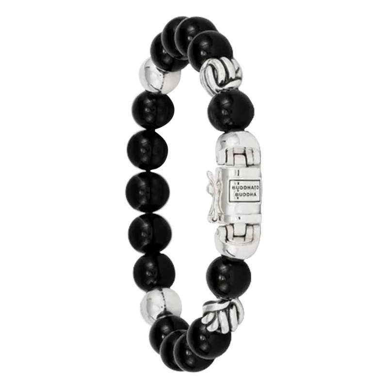925 Silver & Black Onyx Spirit Bracelet, Length 19 to 23 cm - Buddha to Buddha