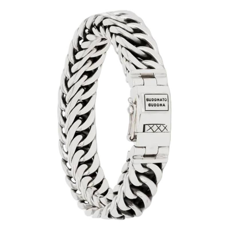 Ester Small 925 Silver Bracelet, Width 12.90 mm, Length 19 cm to 23 cm - Buddha to Buddha