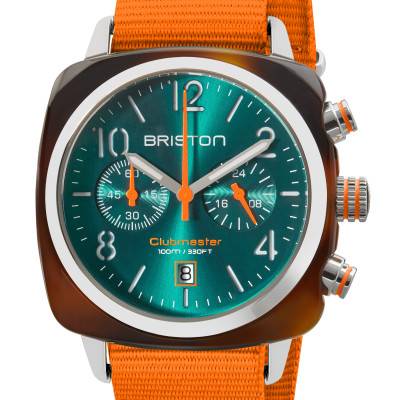 Montre Clubmaster Classic Chrono Summer Vibes Orange 24140.SA.T.27.NOG - Briston