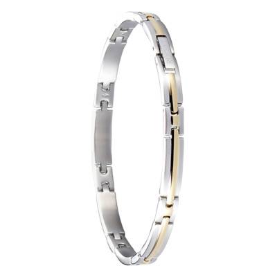 Steel and Yellow Gold PVD Trinidad Bracelet, 21 cm Length - B042287 - Rochet