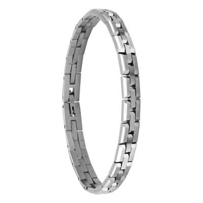 Bracelet Factory en Acier, Largeur 7,00 mm, Longueur 21 cm - HB0280 - Rochet
